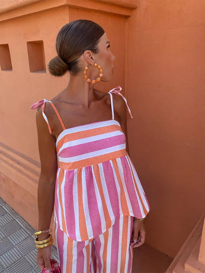 Monica - Breezy Striped Set