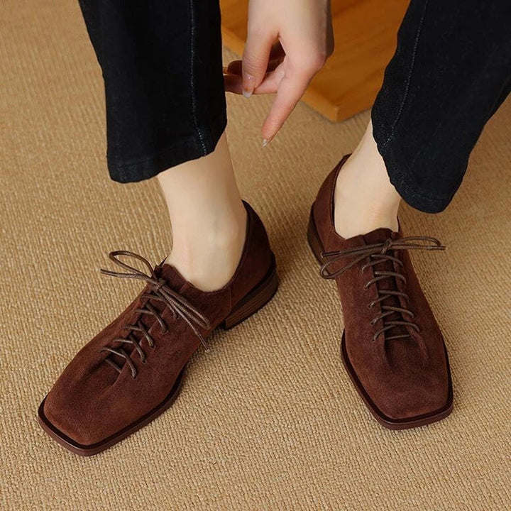 Molly - Soft Suede Lace-Ups