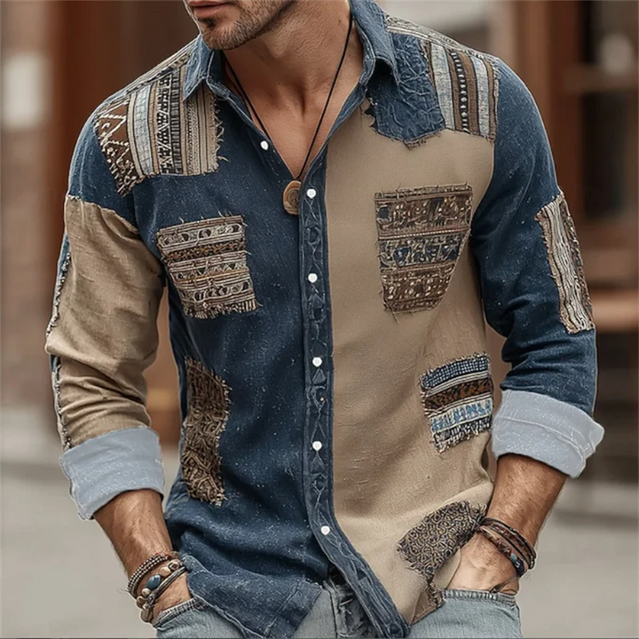 Isaias - Relaxed Patchwork Shirt