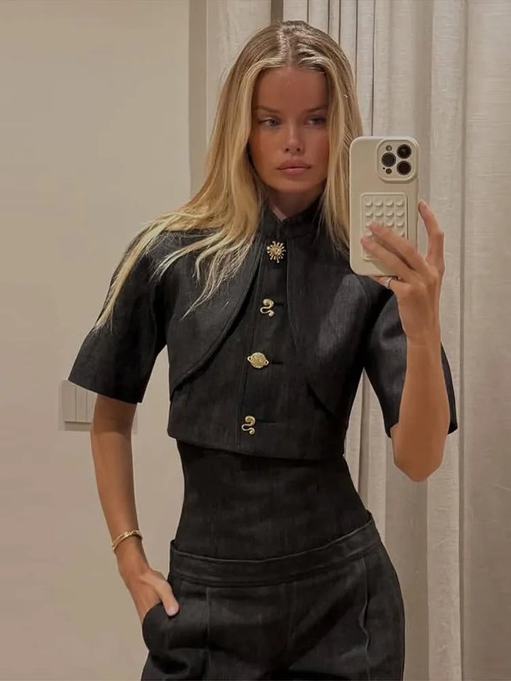 Faye - Structured Satin Set