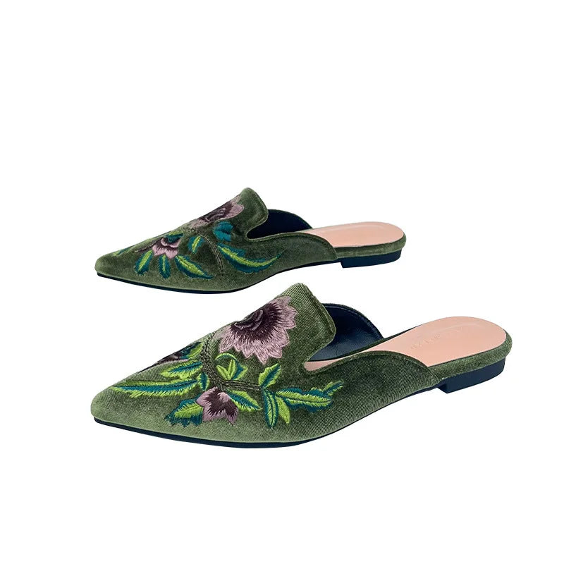 Natalie - Elegant Embroidered Sandals