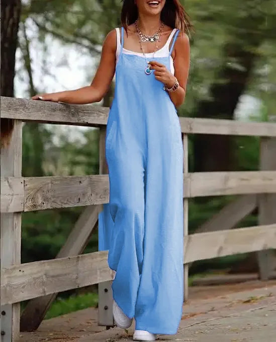 Tiffany - Breezy Fabric Jumpsuit