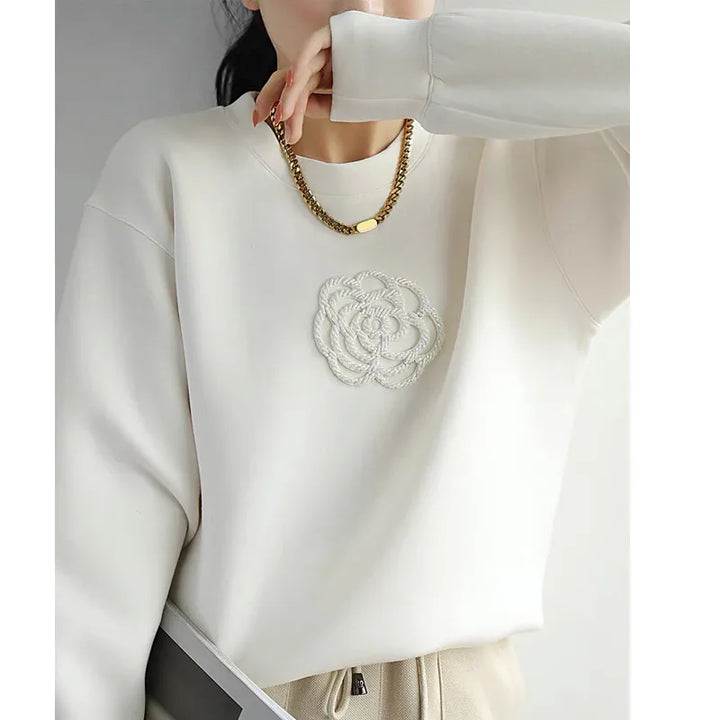 Meredith - Cozy Floral Sweater