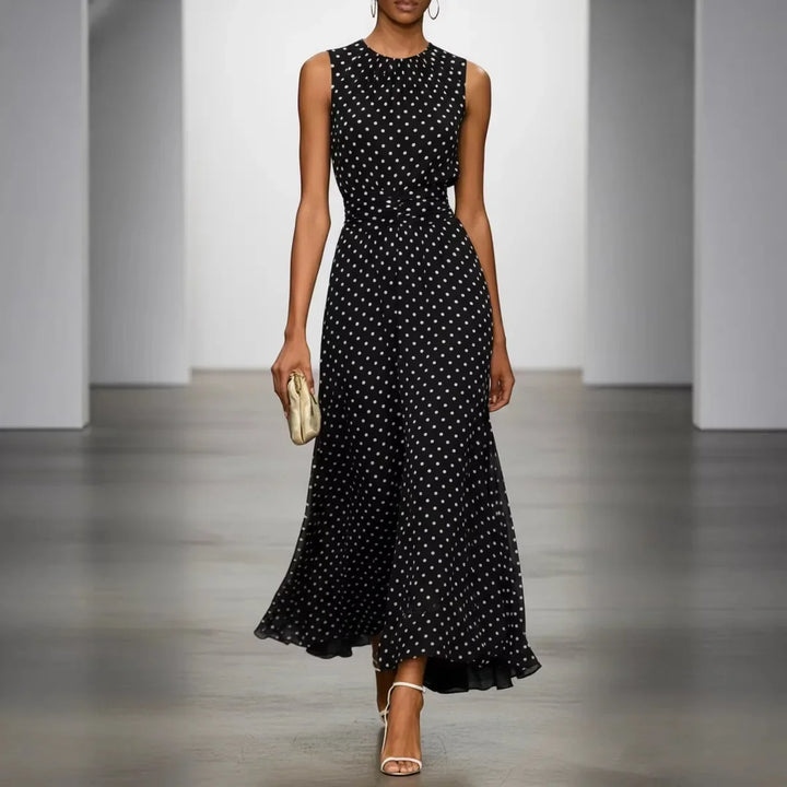 Callie - Elegant Polka Dot Dress