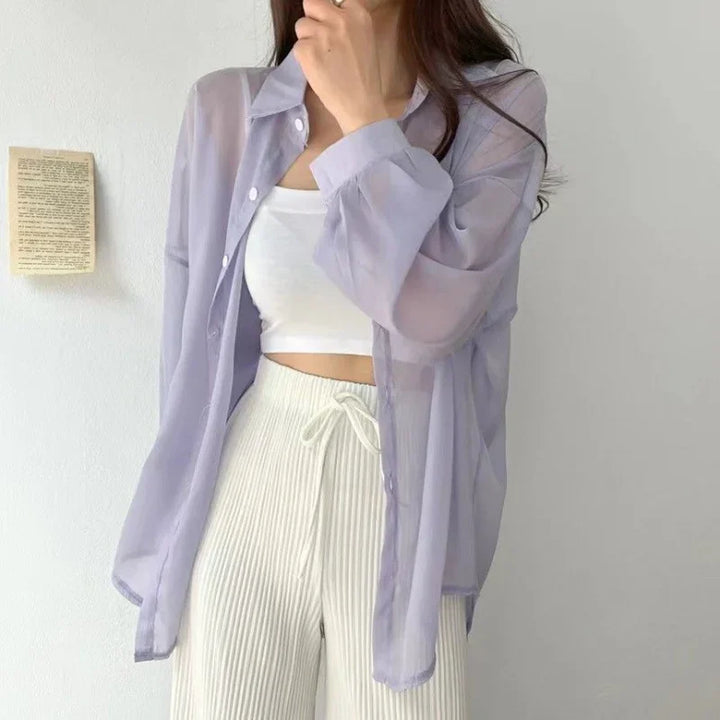 Estelle - Breezy Sheer Blouse