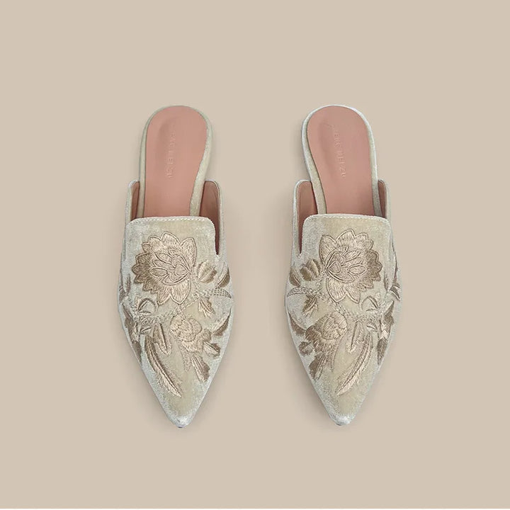 Natalie - Elegant Embroidered Sandals
