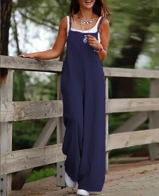 Tiffany - Breezy Fabric Jumpsuit