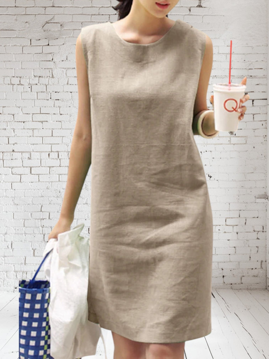 Ingrid - Sleek Linen Dress