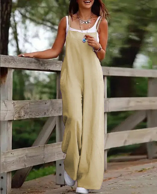 Tiffany - Breezy Fabric Jumpsuit