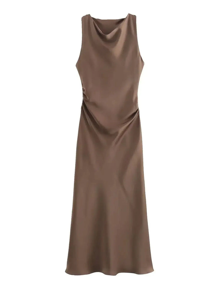 Thea - Silky Satin Dress