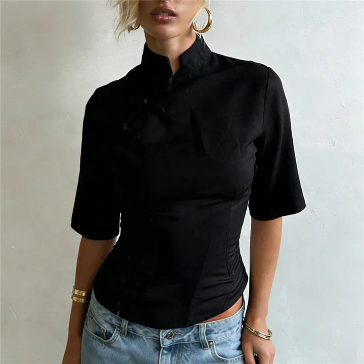 Josie - Silky Fitted Blouse