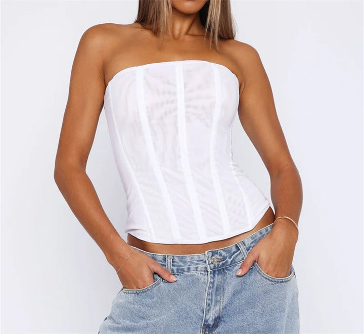 Deborah - Sleek Satin Blouse