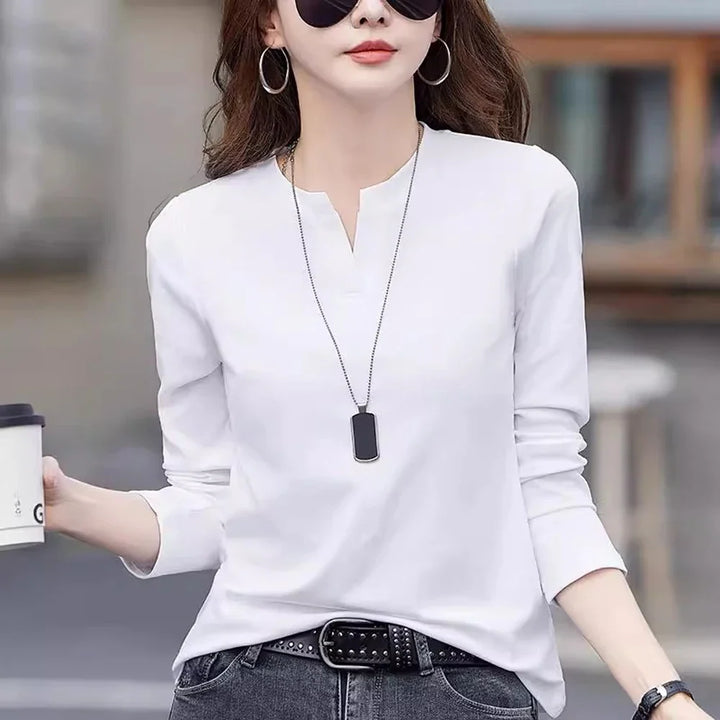 Ireland - Silky V-Neck Blouse
