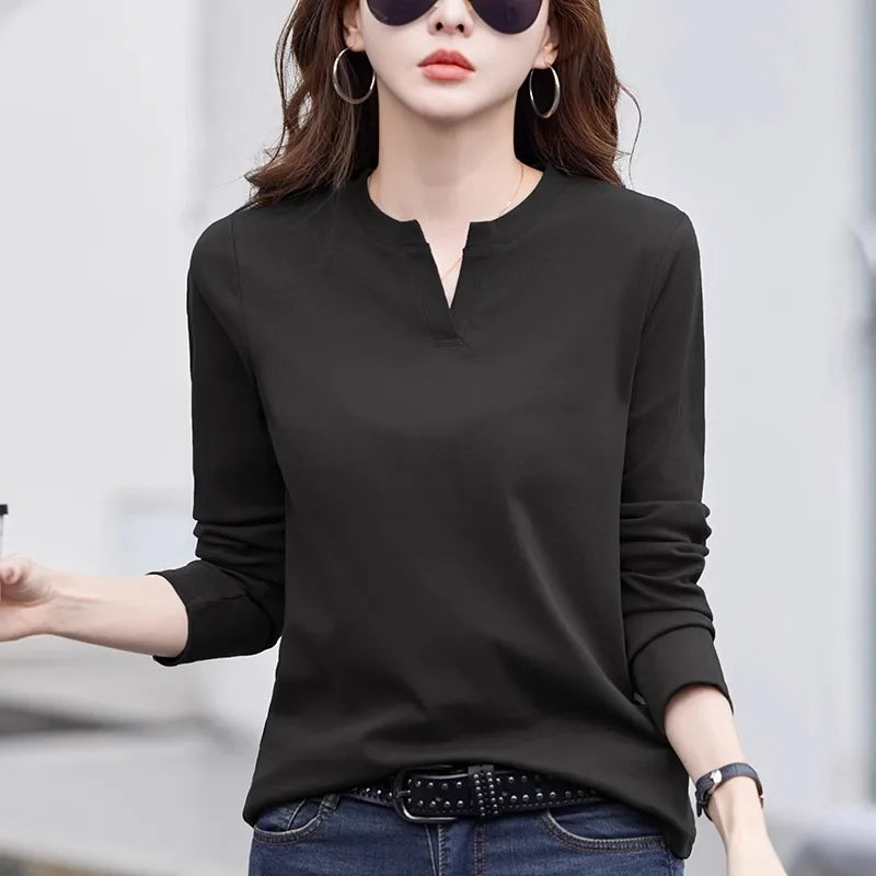 Ireland - Silky V-Neck Blouse