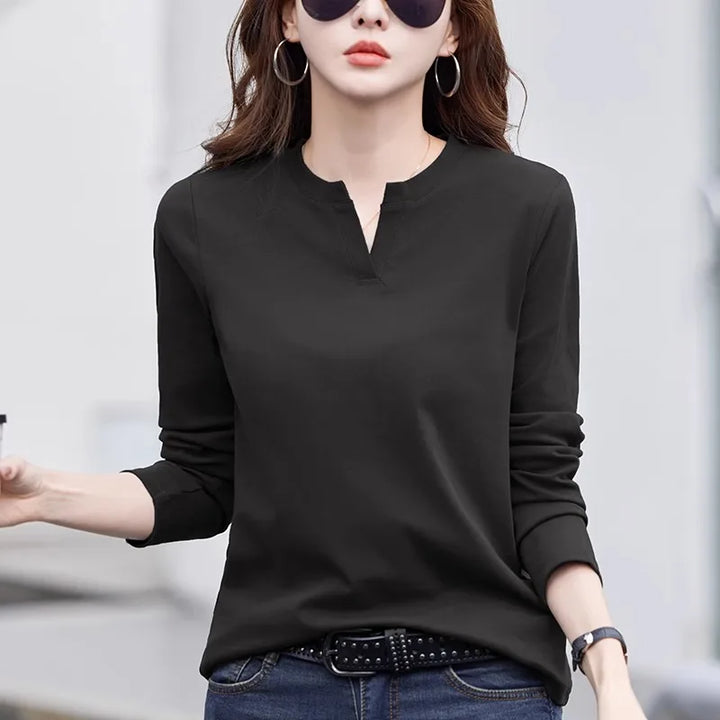 Ireland - Silky V-Neck Blouse