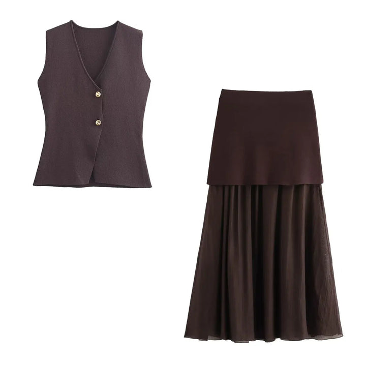 Nova - Sleek Knit Vest.