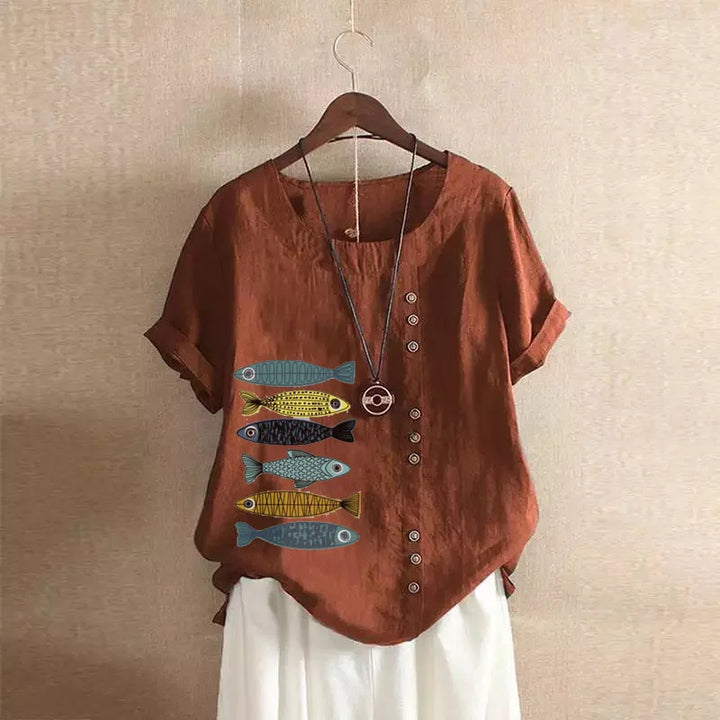 Naomi - Soft Linen Blouse