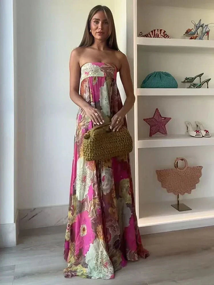 Zaneta - Airy Floral Maxi Dress