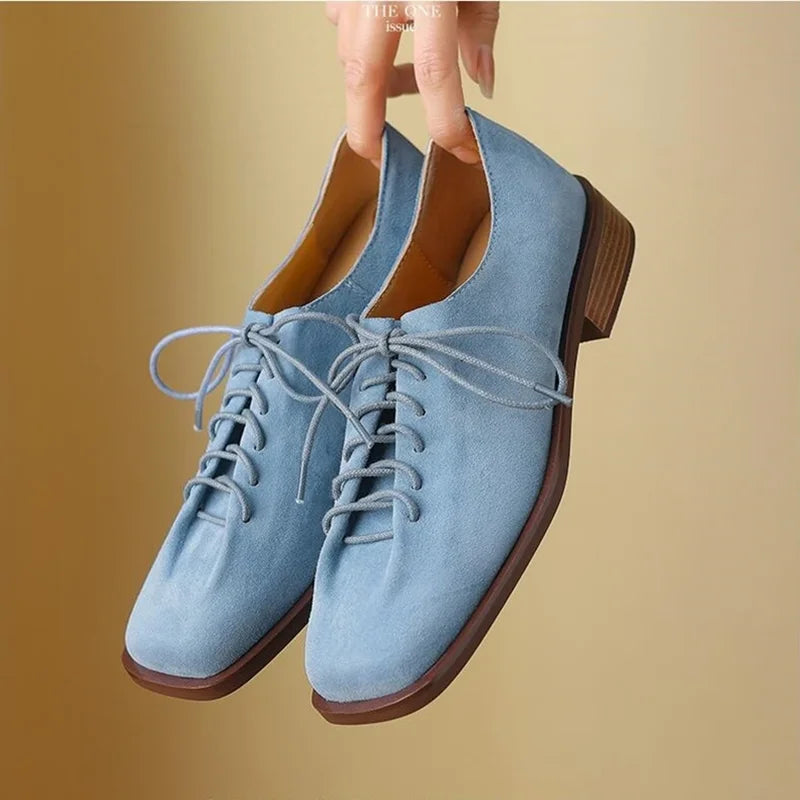 Molly - Soft Suede Lace-Ups