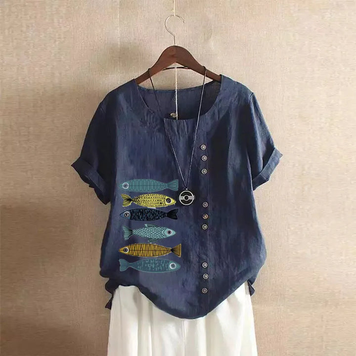 Naomi - Soft Linen Blouse