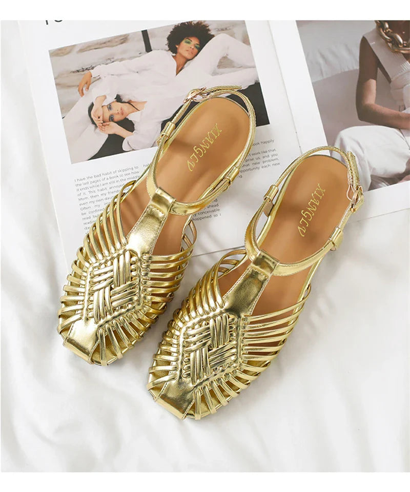 Lia - Chic Woven Sandals