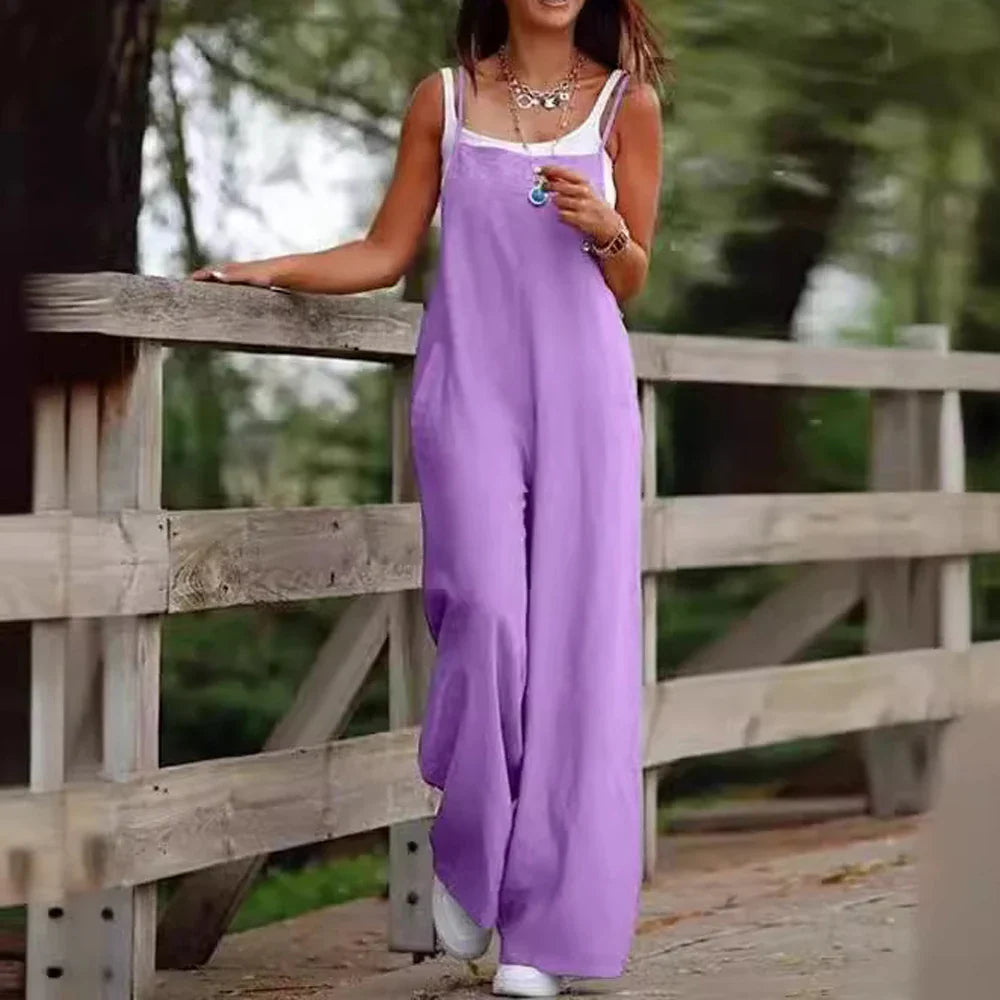 Tiffany - Breezy Fabric Jumpsuit