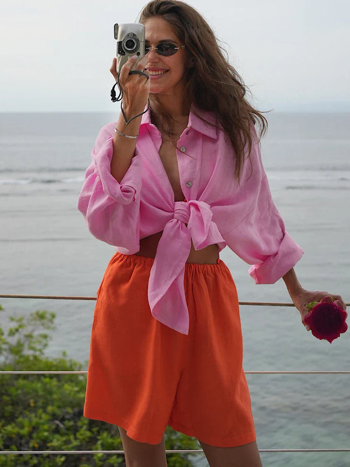 Aria - Relaxed Linen Blouse