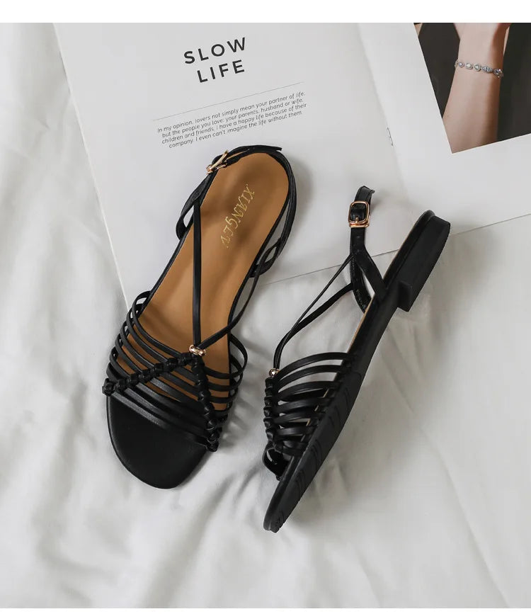 Greta - Elegant Leather Sandals