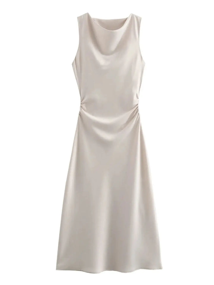 Thea - Silky Satin Dress