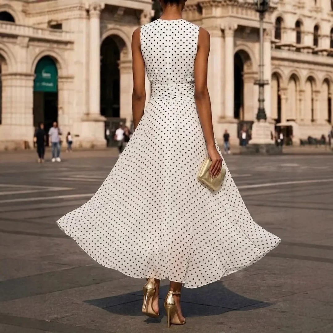 Callie - Elegant Polka Dot Dress
