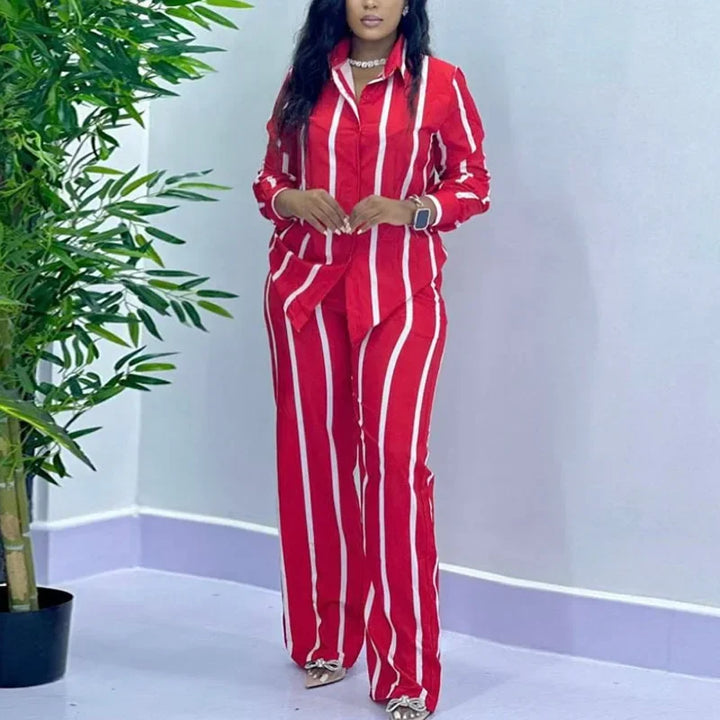 Lauren - Elegant Striped Set