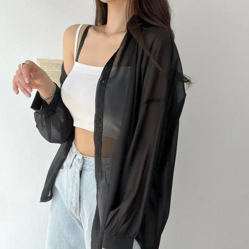 Estelle - Breezy Sheer Blouse