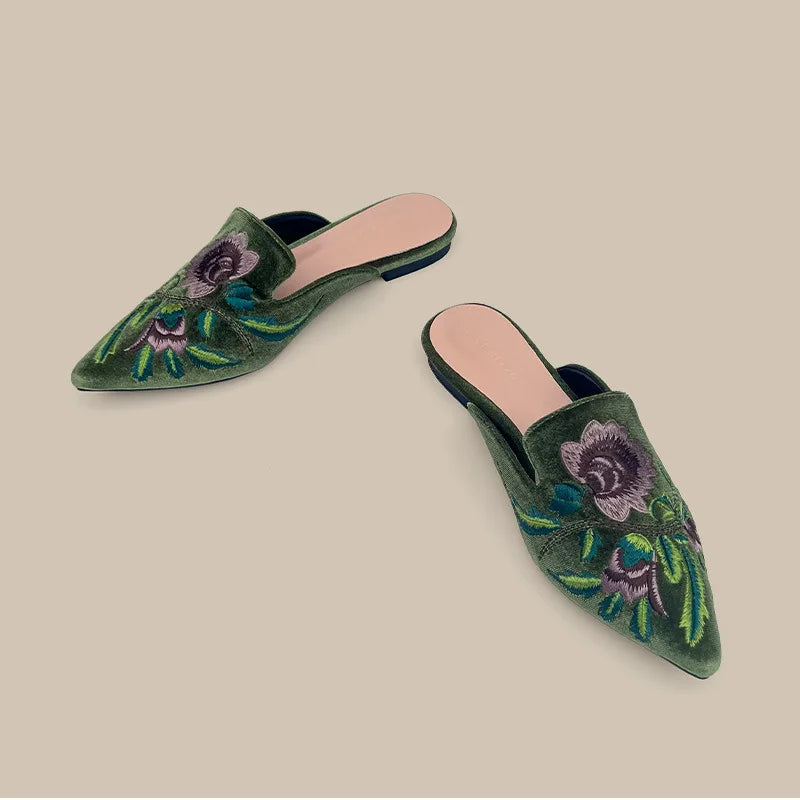 Natalie - Elegant Embroidered Sandals