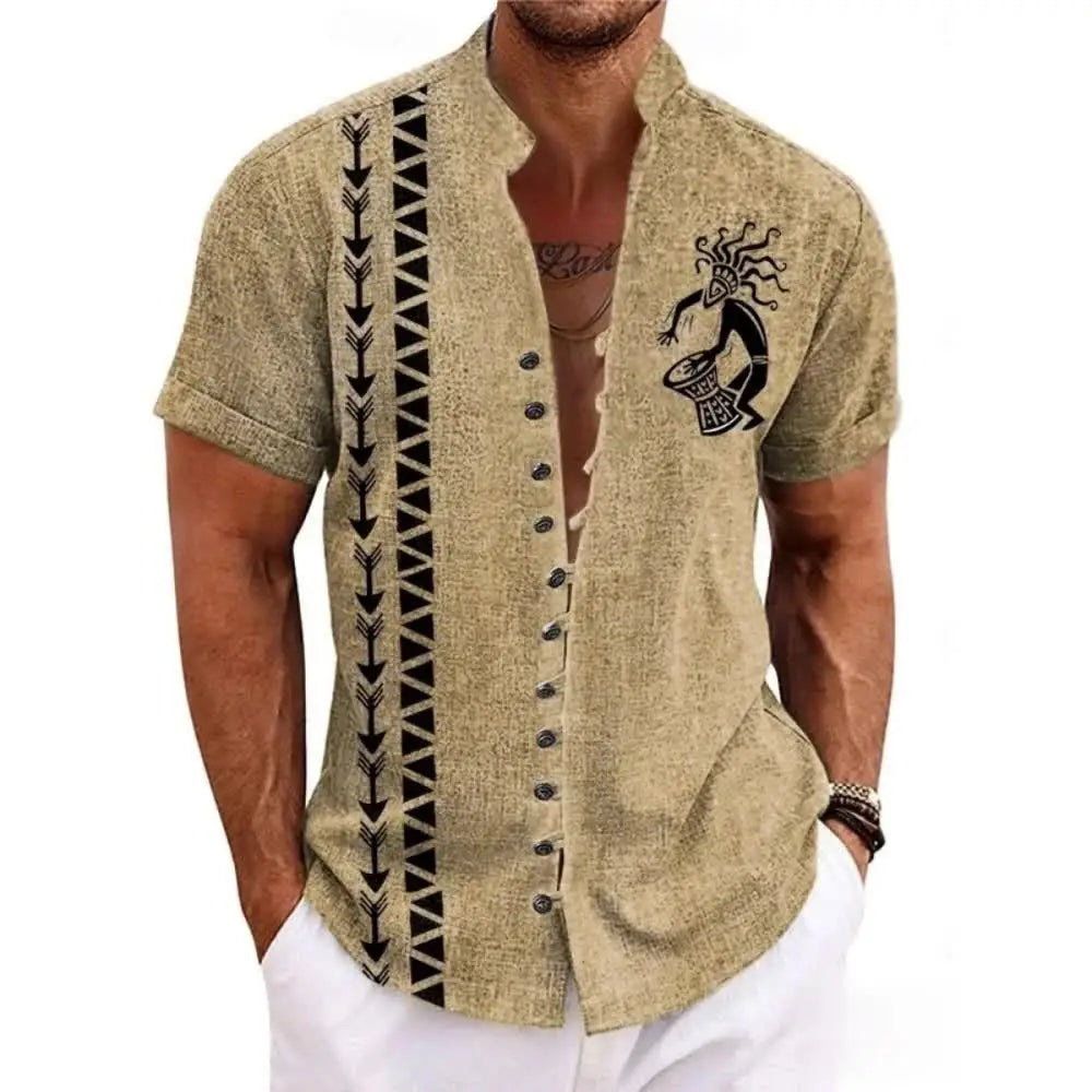 Chad - Rustic Linen Shirt
