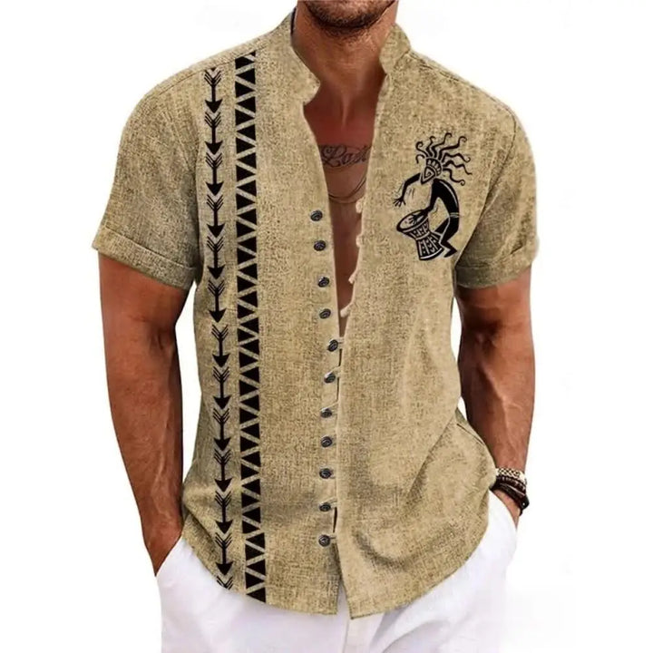 Chad - Rustic Linen Shirt