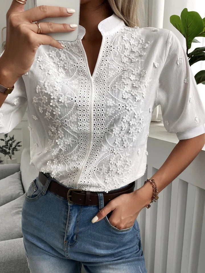 Ivy - Elegant Cotton Blouse