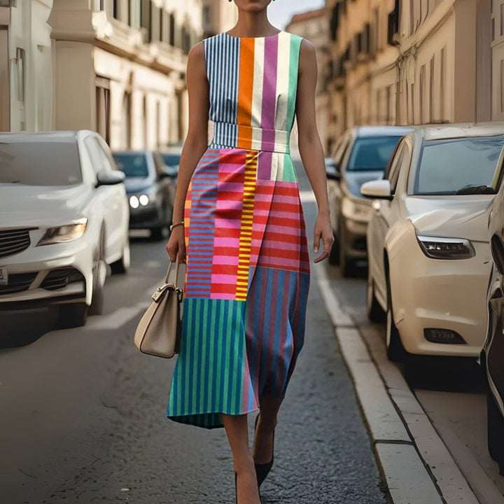Madeline - Chic Geometric Dress