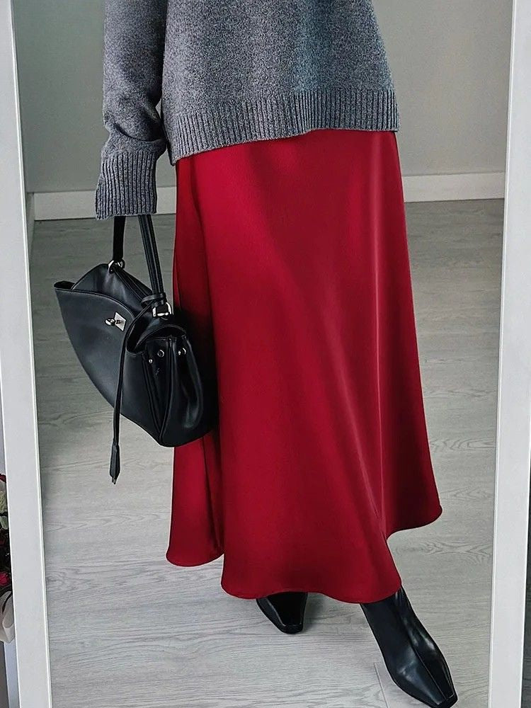 Harper - Luxurious Satin Skirt