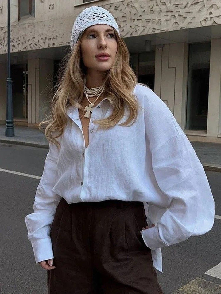 Aria - Relaxed Linen Blouse