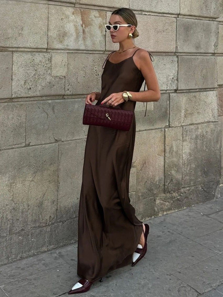 Rebecca - Silken Maxi Dress