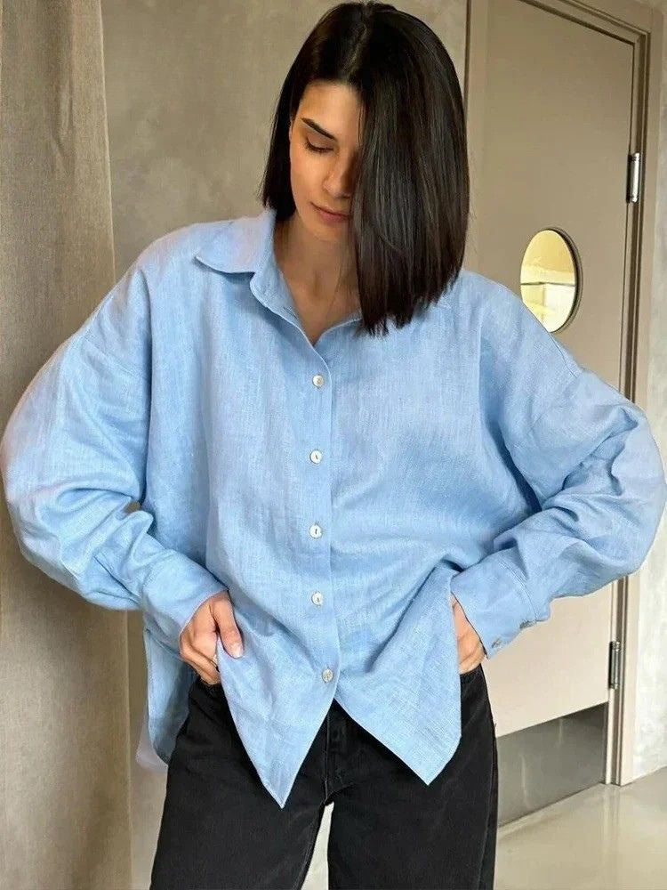 Aria - Relaxed Linen Blouse