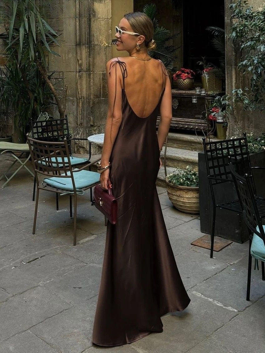 Rebecca - Silken Maxi Dress