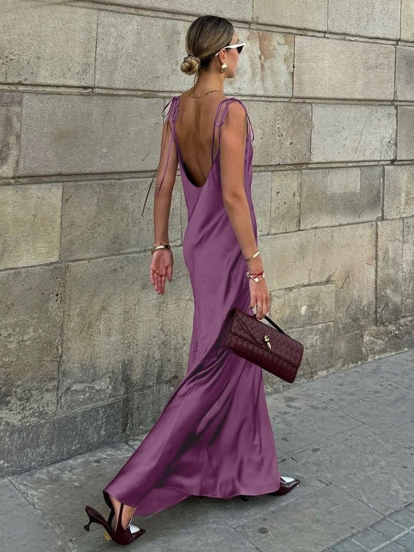 Rebecca - Silken Maxi Dress