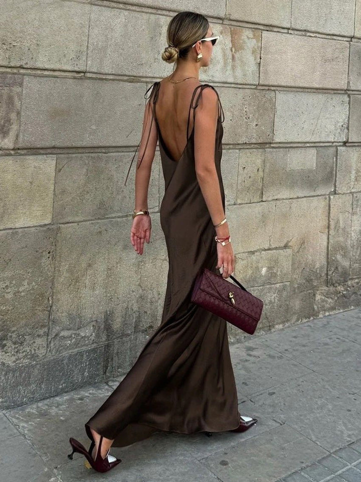 Rebecca - Silken Maxi Dress