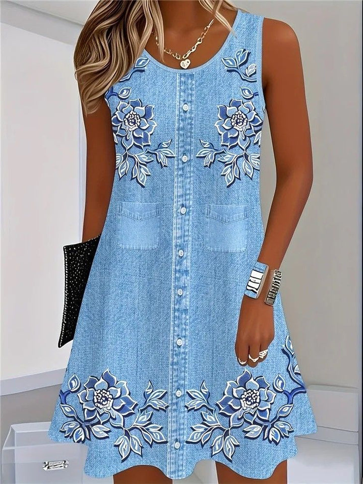Jane - Soft Denim Dress