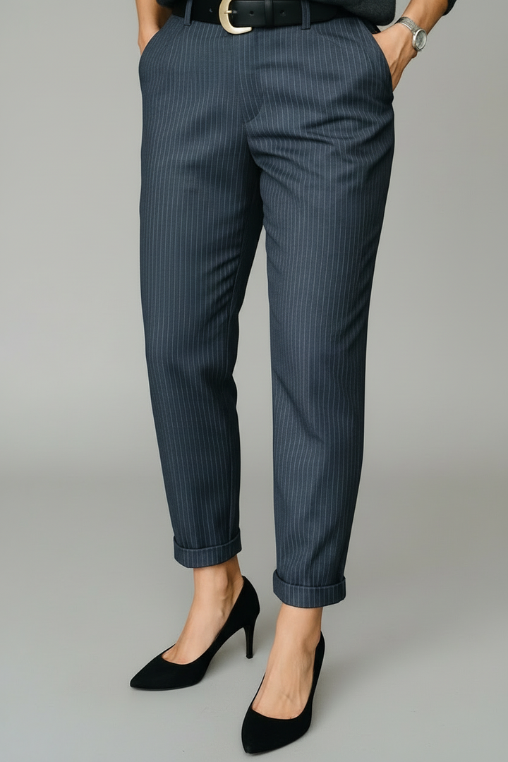 Vanya - Sleek Pinstripe Pants
