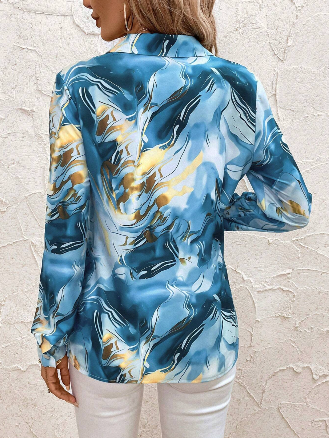 Melody - Glossy Satin Blouse