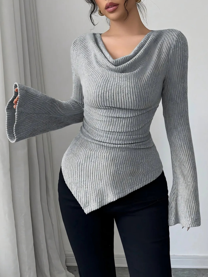 Zaylee - Textured Ribbed Blouse