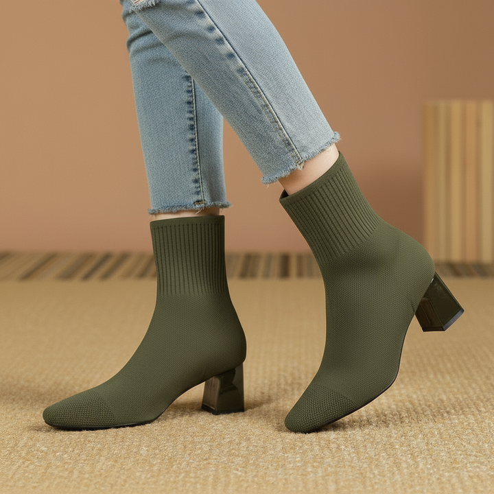 Ivana - Sleek Knit Booties