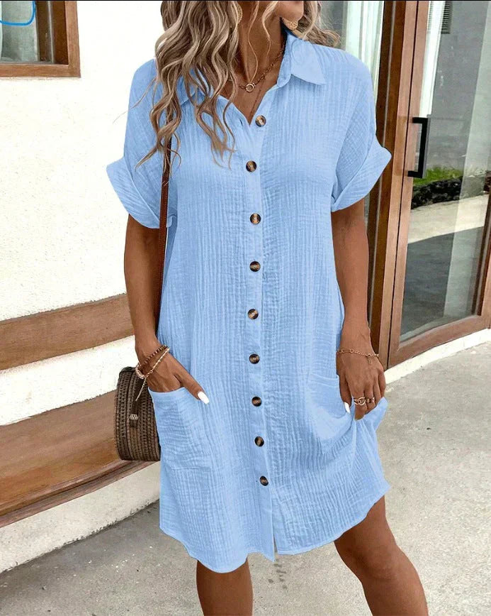 Gracie - Relaxed Textured Dress